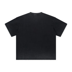 Camiseta de Alta Calidad con Lavado Ácido, Estilo Hip Hop Urbano, Logotipo Personalizado, Camisetas con Lavado Ácido para Hombre, Precio al por Mayor - Product Image 6