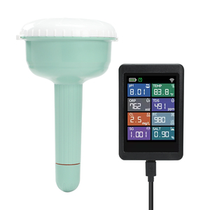 Testeur de qualité de l'eau intelligent WiFi, mètre numérique 8-en-1 pH TDS EC, chlore, salinité, ORP, S.G. Moniteur multi-paramètres de température - Product Image 1