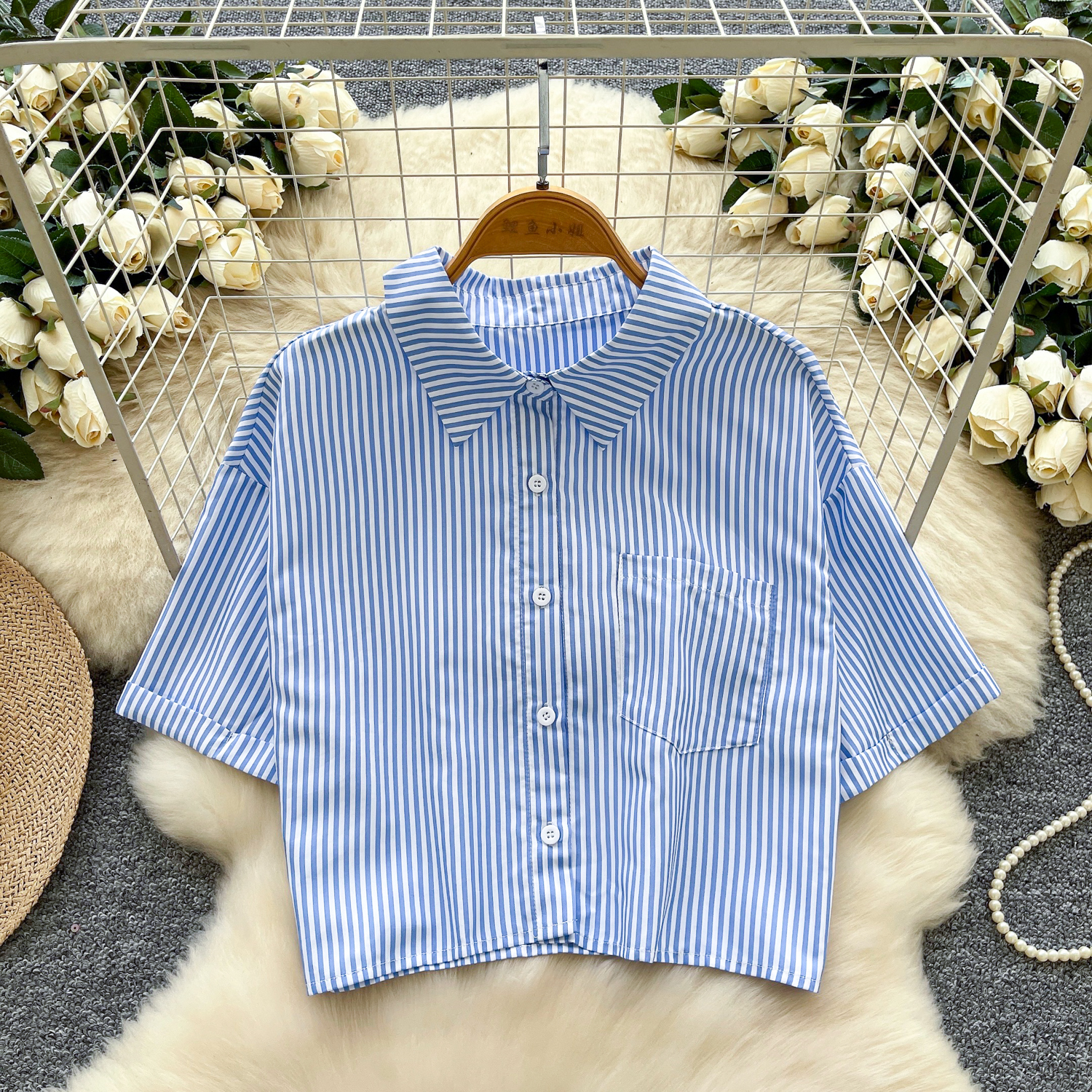 Spring Short Sleeve Preppy Style Blouses Women Striped Shirts Ladies Casual Tops Clothes Women Wholesale| Alibaba.com Spring Short Sleeve Preppy Style Blouses Women Striped Shirts Ladies Casual Tops Clothes Women Wholesale| Alibaba.com