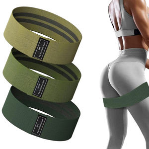 Bandes de résistance personnalisables pour l'exercice, en tissu de coton, pour le fitness et le renforcement des fessiers, type Hip Circle Band - Product Image 1