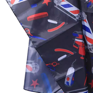 Capas de Barbero para Profesionales, Extra Largas, con Cierre Elástico, Impresión Personalizada, Tela Impermeable - Product Image 4