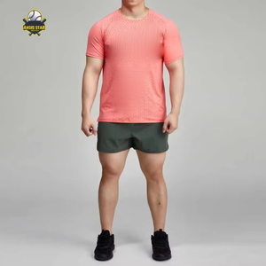 Camisetas Deportivas Premium de Alta Calidad para Hombre, Tejidas en Poliéster y Elastano, Transpirables, de Secado Rápido, Cuello Redondo Liso - Product Image 6