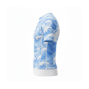 T-shirt de compression athlétique en tissu doux de qualité supérieure Solid Trader, extensible dans quatre directions, avec impression par sublimation, vêtement de sport élégant, Rash Guard - Product Image 3