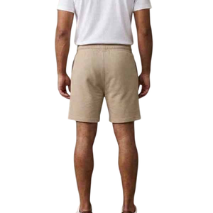 Shorts d'été décontractés pour hommes, couleur unie, tricotés, style streetwear, 100 % coton, taille élastique avec cordon de serrage, respirants, taille mi-haute, vente en gros sur mesure - Product Image 5