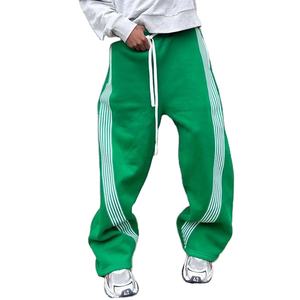 Pantalones deportivos de algodón con rayas laterales para hombre, joggers, pantalones de chándal, ropa urbana, pantalones de entrenamiento, logotipo personalizado, venta al por mayor, OEM, pantalones de hombre lavados - Product Image 5