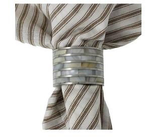 Porte-serviettes sphériques en MOP pour dîner de mariage, anneaux de serviette luxueux et festifs, accessoire de table en coquillage de cristal - Product Image 5