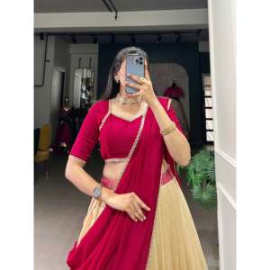 Ropa De Boda De Diseñador Lehenga Choli Con Dupatta - Product Image 4