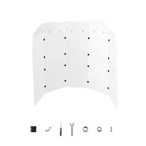 Deflettori per Batteria Portatili in Acrilico 2ft X 5ft con Cerniere in Lega di Zinco, 5 Pannelli, per Chiese, Sale da Concerto, Accessorio per Strumenti Musicali - Product Image 1