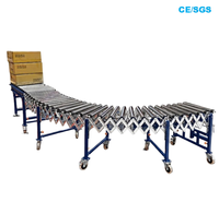 Mesa Rodante de Acero Extensible Manual, Resistente, Duradera, Ajustable y Flexible para Carga de Contenedores y Cajas