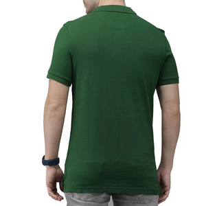 T-shirt de luxe pour homme à col zippé, 100 % coton respirant, rayé, coupe ajustée, style décontracté et tendance - Product Image 3