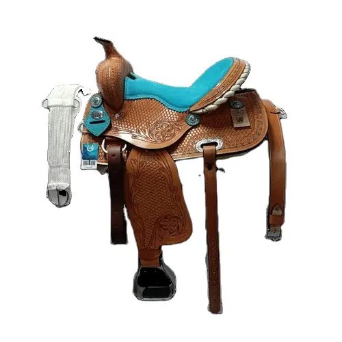 Groothandel Custom Lederen Zadel Western Vat Paard Tack Set Met Bijpassende Accessoires Western Horse Apparatuur Groothandelaar