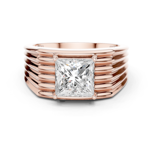 Factory Wholesale Luxury 925 Sterling Silver Moissanite Handmade Rhodium Plated Prong Setting Unisex <b>Ring</b> Elegant Jewelry Design - Product Image 3