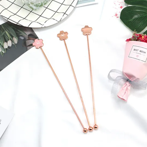 Agitador de Café de Metal con Diseño de Flor Personalizado, Varilla para Agitar Té, Agitadores de Bebidas a Bajo Precio - Product Image 6