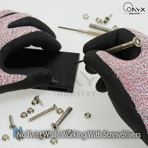 Gants anti-coupures très demandés, gants de sécurité durables à forte adhérence pour l'industrie et la maison - Product Image 4