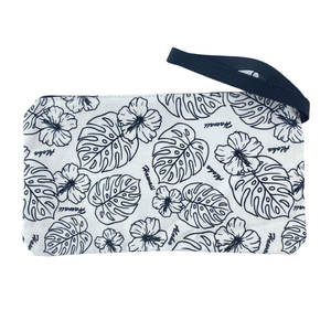 Bolsa de cosméticos de verano de material de algodón ligero con logotipo personalizado con cremallera y patrón - Product Image 2