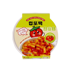 [Hyeyum] Tteokbokki en Vaso, Totteok Sin Picante, Pastel de Arroz con Tomate, Comida Lista para Calentar en Microondas, Comida Callejera Coreana - Product Image 1