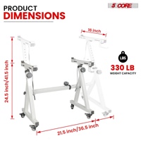 Support de clavier 5 cœurs en forme de Z, réglable, pliable, robuste, pour clavier, piano, contrôleur DJ