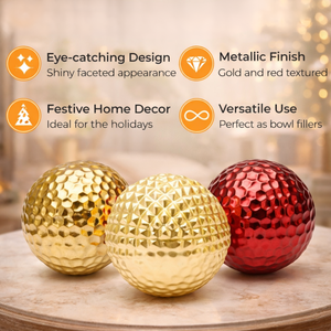 Adorno Navideño Decorativo de Cristal al por Mayor |   Bola Decorativa Impresa para Colgar en el Árbol |   Decoración Festiva para el Hogar |   Regalo - Product Image 5