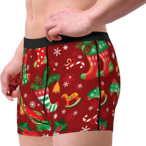 Custom Logo Sublimation <b>Boxers</b> for Men Soft Stretch Quick Dry Underwear Elastic Waist Bulk Wholesale Manufacturer Supplier Order - Product Image 2