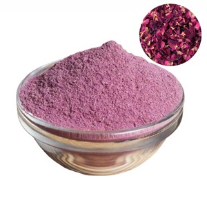 Poudre de pétales de rose 100% pure et naturelle pour favoriser l'éclat de la peau, la digestion et les boissons bien-être rafraîchissantes, poudre de rose comestible de qualité supérieure - Product Image 2