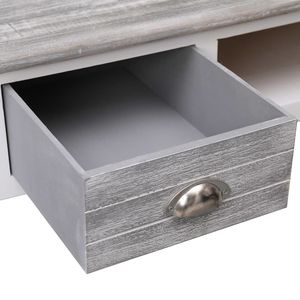 Escritorio de madera gris 43,3 "x 17,7" x 29,9 "para uso en computadora - Product Image 6