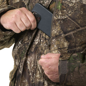 Veste de chasse en toile cirée doublée de flanelle, marque privée, finition huile, imperméable, pour la chasse, la pêche et les activités de plein air, service OEM - Product Image 3