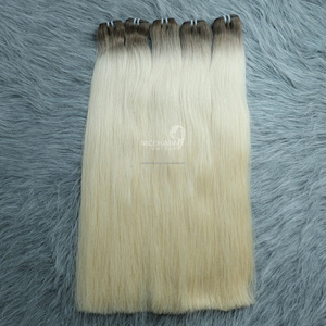 Extensions de cheveux vietnamiennes sans silicone, en gros, vierges, double trame, fabriquées à la machine, douces, soyeuses, lisses, toutes couleurs - Product Image 6
