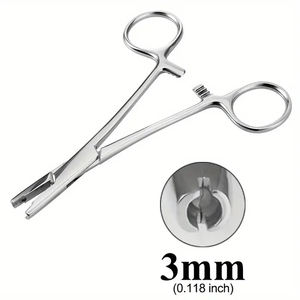 Pince à boule en acier inoxydable pour élimination de piercing, outil de retrait d'ancrage dermique, pince à vis à boule, instrument chirurgical approuvé CE, meilleur prix - Product Image 1