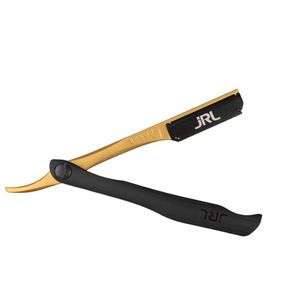 JRL Luxury High Quality Stainless Steel Manual Barber Straight <b>Edge</b> Razor with Magnetic Gold Customized Logo Color Brand Name - Product Image 2