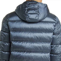 Özel Tasarım Erkek Sokak Modası Kışlık Kaz Tüyü Şişme Mont, Çıkarılabilir Kapüşonlu, Yüksek Kaliteli Polyester/Naylon Kumaş