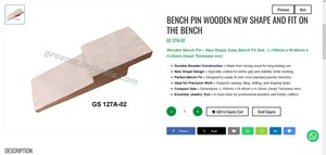 <b>Wooden</b> <b>Bench</b> Pin New Shape Jewelry Tools Workbench Accessory for Jewelry Making Tools Hand Tools | Item No GS-127A-02 - Product Image 1