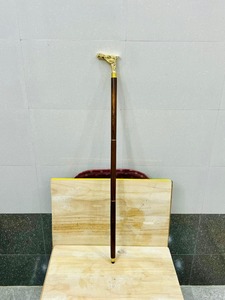 Bastón de Madera Hecho a Mano con Empuñadura de Cabeza de Caballo de Latón, Multifuncional, para Colgar en la Pared, Regalo de Graduación, San Valentín, Halloween - Product Image 4