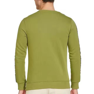 Sweat-shirt décontracté en coton à col rond et coupe classique pour homme, couleur unie, tendance, vente en gros OEM - Product Image 2