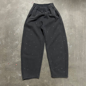 Pantalones Deportivos Extra Grandes Personalizados con Pedrería, Pantalones Deportivos Pesados con Pedrería para Hombre, Pantalones Deportivos con Diamantes de Imitación para Hombre - Product Image 6