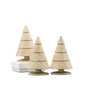 Mini arbre de Noël en bois - Idéal pour les fêtes de Noël, la décoration de bureau familiale - Cadeau pour la famille et les amis - Product Image 6