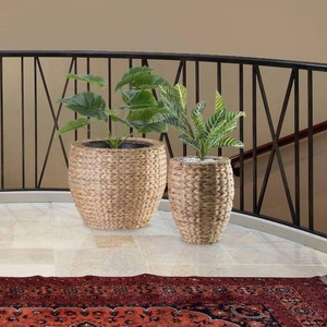 Pots décoratifs en jacinthe d'eau de haute qualité en gros avec pot intérieur en plastique pour la décoration de jardin et de maison, provenant du Vietnam - Product Image 3