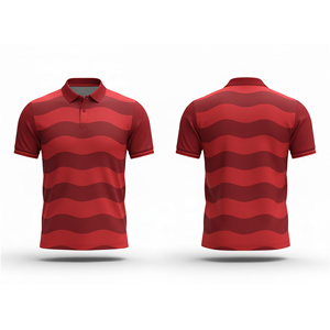 เสื้อโปโลพิมพ์ลายดิจิตอลแบบซับลิเมชั่น – เสื้อทีมพิมพ์ลายทนต่อการซีดจางสำหรับผู้ชาย ผู้หญิง และเยาวชน แห้งเร็ว ระบายอากาศได้ดี เหมาะสำหรับการเล่นกีฬา - Product Image 1