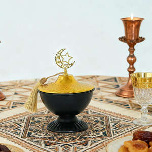 Plateau de Luxe Anti-Poussière pour Bonbons et Snacks, Plateaux Étoilés et Lune pour le Ramadan, Décorations de Table pour le Ramadan - Product Image 2