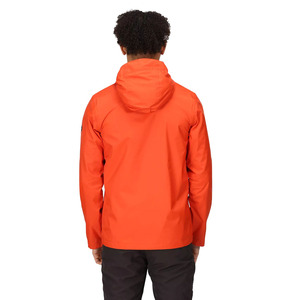 Men Rain <b>Jacket</b> <b>Packable</b> Waterproof Hooded Outdoor <b>Jacket</b> with Breathable Fabric Adjustable Cuffs and Durable Construction - Product Image 3