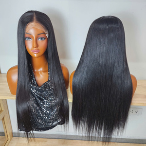 Pelucas de Cabello Humano con Frente de Encaje de 30 Pulgadas 13x6, Cabello Virgen 100% Real, Peluca de Cabello con 200% de Densidad, Suave, Sedosa, Sin Enredos, Negro Natural - Product Image 2