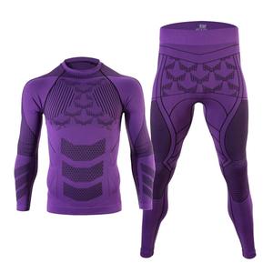 Nouveautés : Ensemble haut à manches longues et leggings sans coutures, léger et à séchage rapide, pour femmes et hommes, vêtements de sport pour la gym et le fitness - Product Image 3