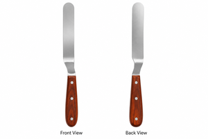 Spatule de Chef en Acier Inoxydable Altomme Instruments avec Manche en Bois, Outil de Décoration Culinaire, Résistante au Four, Lavage Manuel Recommandé - Product Image 6