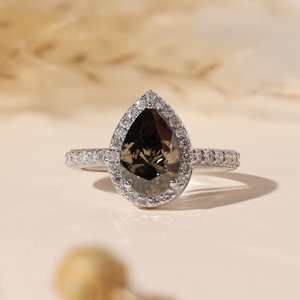 Trendy Design Pear Cut Lab Grown Diamond Engagement <b>Ring</b> Stunning Diamond <b>Ring</b> with Brilliant Sparkle From <b>Indian</b> Supplier - Product Image 1