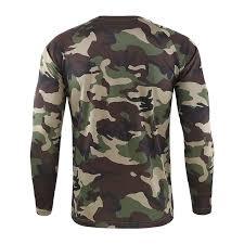 Camiseta táctica de entrenamiento personalizada con estampado digital de camuflaje de tigre, de manga larga, de algodón tejido, con alta resistencia del color. - Product Image 2