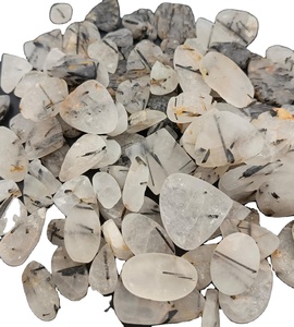 Cabujón de Cuarzo Rutilado Negro Natural al Mejor Precio |   Piedras Sueltas de Cuarzo Rutilo para Joyería |   Proveedor Mayorista - Product Image 3