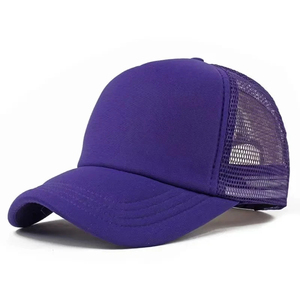 Unisex Trucker <b>Cap</b> Two Tone Mesh Baseball Hat Solid Color Adjustable Back Casual Style 6-Panel Design Spring <b>Summer</b> Wear - Product Image 6