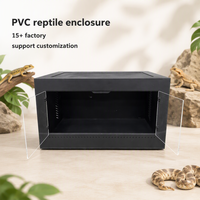 Enclos pour animaux de compagnie personnalisable de 120 gallons, style classique PVC/acrylique, 4x2x2, pour reptiles, lézards, pythons, cage d'élevage en PVC