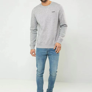 High Quality OEM Loose Fit Print <b>Pullover</b> Plush Jogger White Crewneck Custom Sweatshirt Autumn Anti-Wrinkle Wholesale - Product Image 5