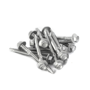 Self-Drilling Screws Washer Head Zinc/Hot-Dip Galvanized Carbon Steel Metric/Inch Standard <b>Deep</b> Coarse Thread Class 8 - Product Image 4