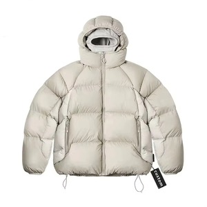 <b>Top</b> Wholesale Custom Nylon <b>Bubble</b> Jacket Quilted Winter Men Shiny Removeable Hooded Puffer Jackets - Product Image 4